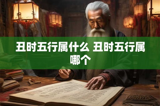 丑时五行属什么 丑时五行属哪个