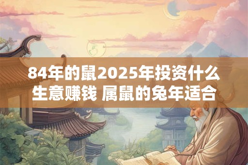 84年的鼠2025年投资什么生意赚钱 属鼠的兔年适合做生意吗