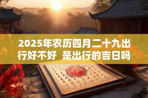 2025年农历四月二十九出行好不好  是出行的吉日吗