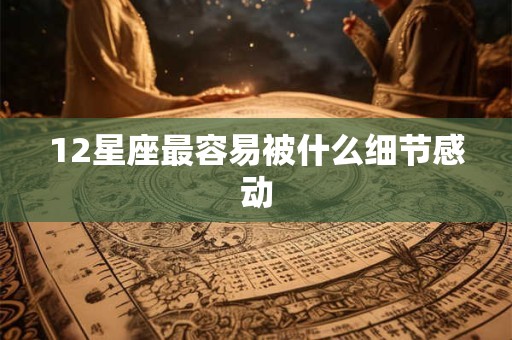 12星座最容易被什么细节感动