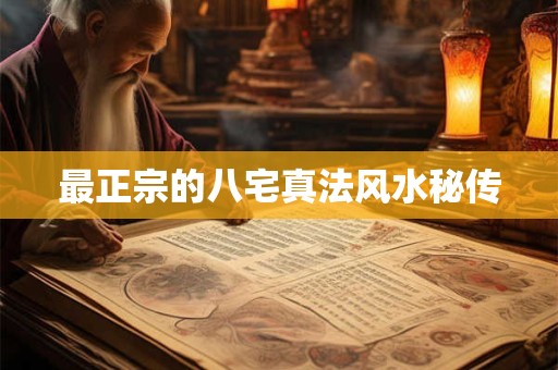 最正宗的八宅真法风水秘传