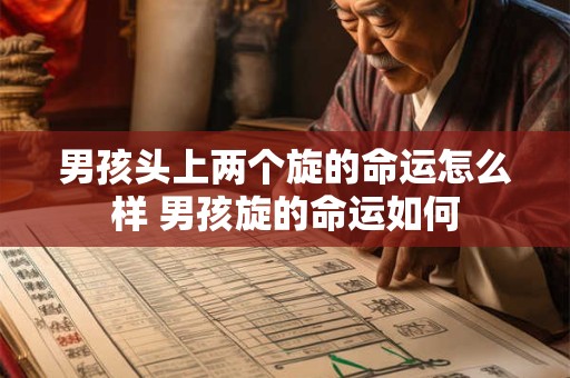 男孩头上两个旋的命运怎么样 男孩旋的命运如何