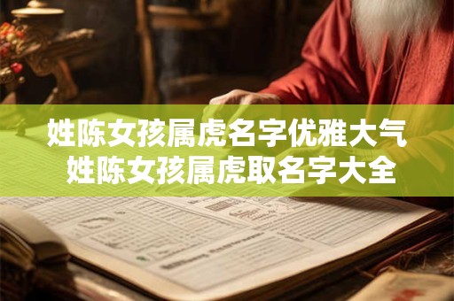 姓陈女孩属虎名字优雅大气 姓陈女孩属虎取名字大全