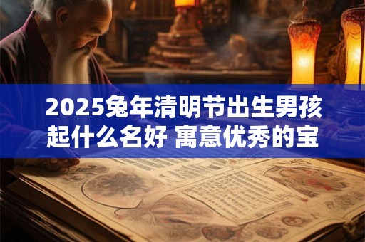 2025兔年清明节出生男孩起什么名好 寓意优秀的宝宝名字