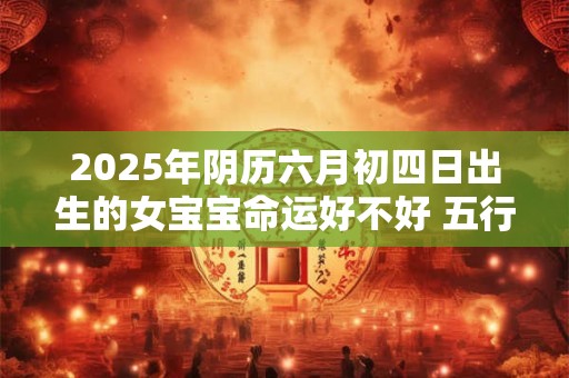 2025年阴历六月初四日出生的女宝宝命运好不好 五行命理详解