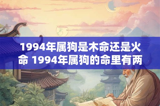 1994年属狗是木命还是火命 1994年属狗的命里有两大劫