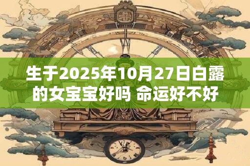 生于2025年10月27日白露的女宝宝好吗 命运好不好