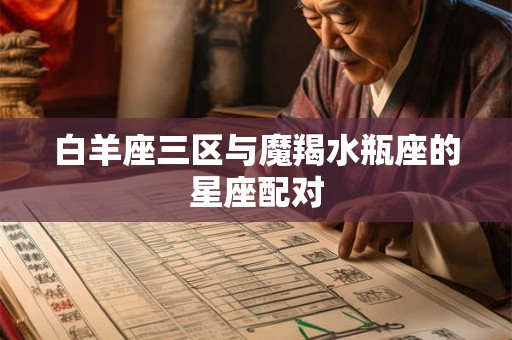 白羊座三区与魔羯水瓶座的星座配对