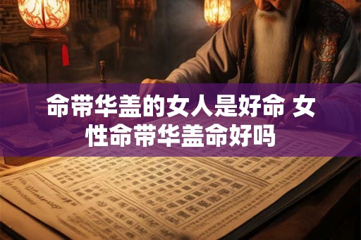 命带华盖的女人是好命 女性命带华盖命好吗