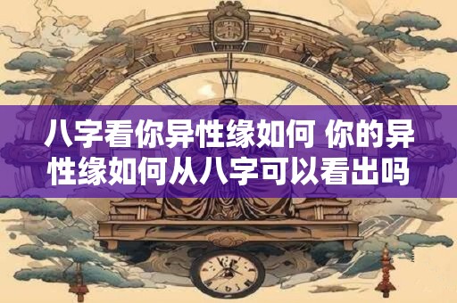 八字看你异性缘如何 你的异性缘如何从八字可以看出吗