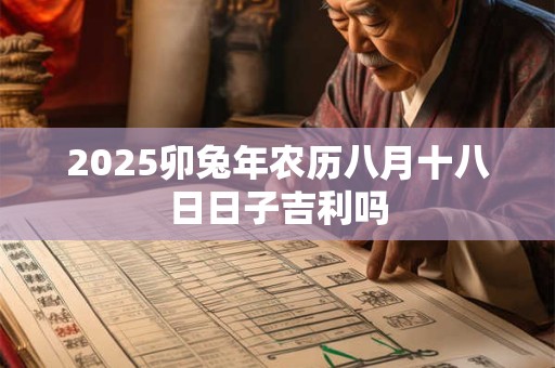 2026卯兔年农历八月十八日日子吉利吗