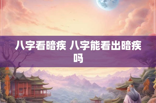 八字看暗疾 八字能看出暗疾吗