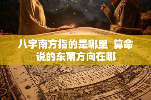 八字南方指的是哪里  算命说的东南方向在哪