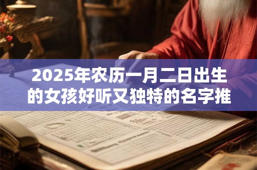 2025年农历一月二日出生的女孩好听又独特的名字推荐