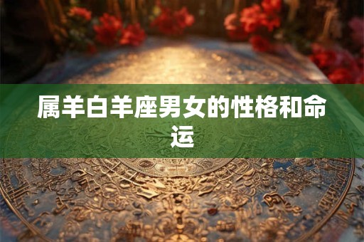 属羊白羊座男女的性格和命运