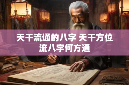 天干流通的八字 天干方位流八字何方通