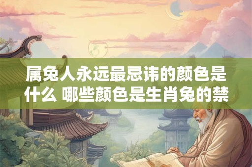 属兔人永远最忌讳的颜色是什么 哪些颜色是生肖兔的禁忌色