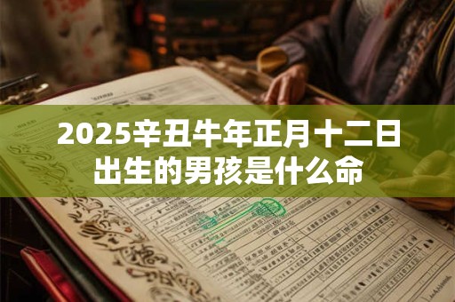 2025辛丑牛年正月十二日出生的男孩是什么命