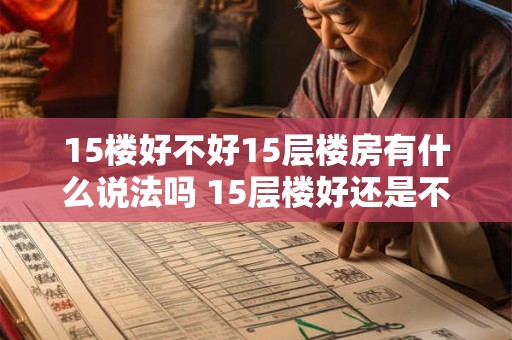 15楼好不好15层楼房有什么说法吗 15层楼好还是不好