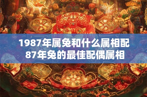 1987年属兔和什么属相配 87年兔的最佳配偶属相