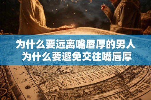 为什么要远离嘴唇厚的男人 为什么要避免交往嘴唇厚的男人