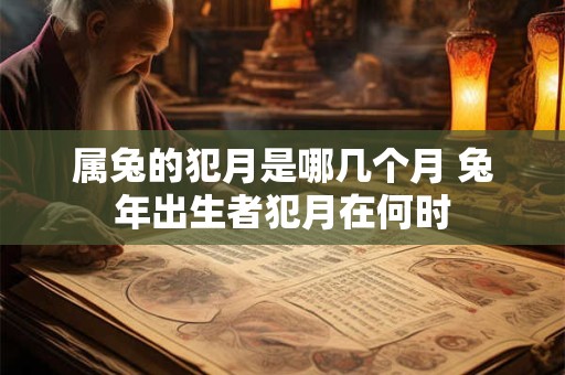 属兔的犯月是哪几个月 兔年出生者犯月在何时