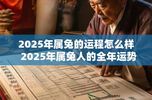 2025年属兔的运程怎么样  2025年属兔人的全年运势