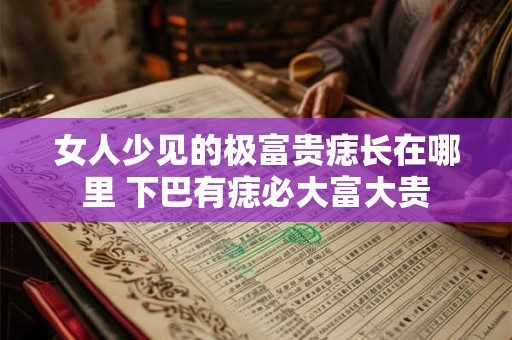 女人少见的极富贵痣长在哪里 下巴有痣必大富大贵