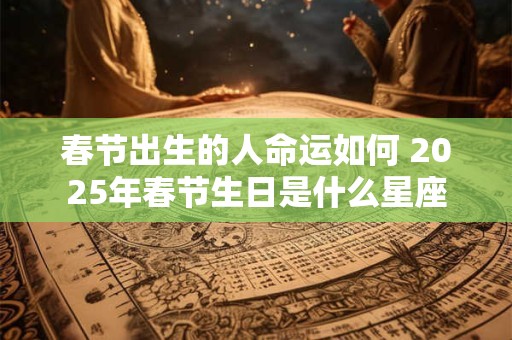 春节出生的人命运如何 2025年春节生日是什么星座
