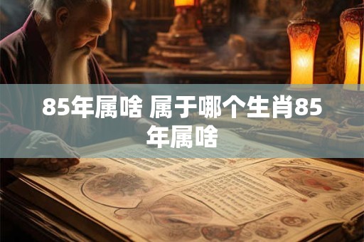 85年属啥 属于哪个生肖85年属啥