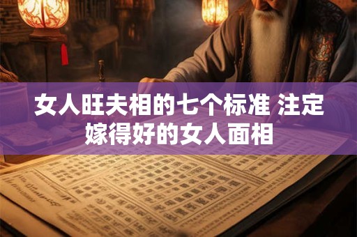 女人旺夫相的七个标准 注定嫁得好的女人面相