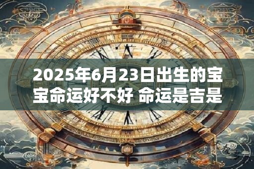 2025年6月23日出生的宝宝命运好不好 命运是吉是凶