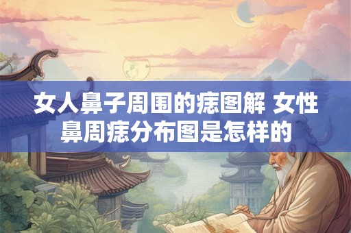 女人鼻子周围的痣图解 女性鼻周痣分布图是怎样的