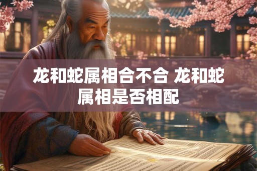 龙和蛇属相合不合 龙和蛇属相是否相配