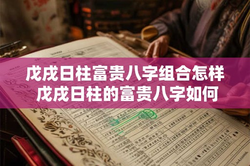 戊戌日柱富贵八字组合怎样 戊戌日柱的富贵八字如何