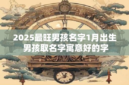 2025最旺男孩名字1月出生 男孩取名字寓意好的字