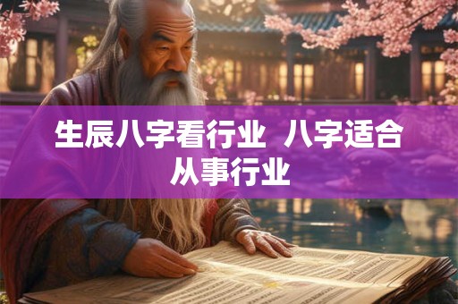 生辰八字看行业  八字适合从事行业
