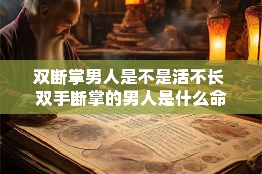双断掌男人是不是活不长 双手断掌的男人是什么命