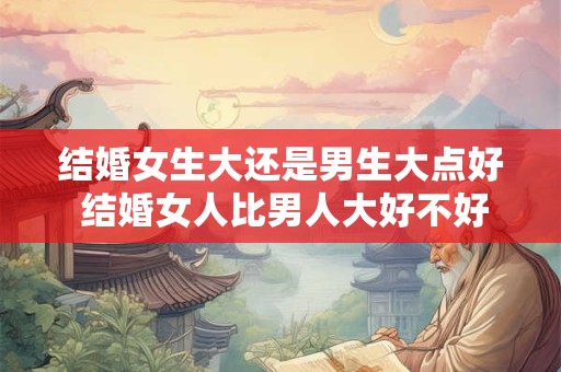 结婚女生大还是男生大点好 结婚女人比男人大好不好