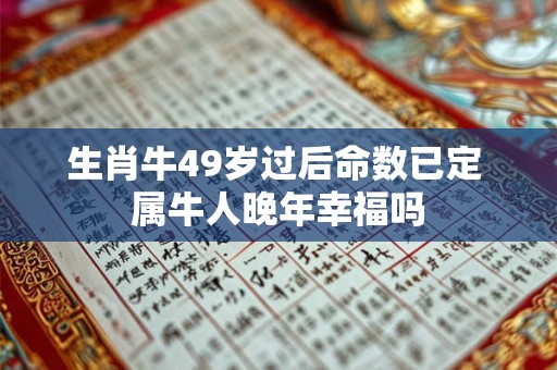 生肖牛49岁过后命数已定 属牛人晚年幸福吗
