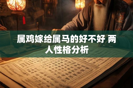 属鸡嫁给属马的好不好 两人性格分析