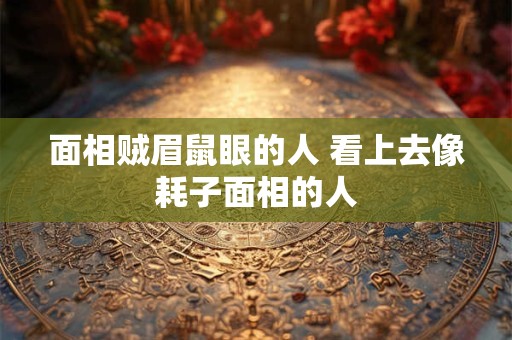 面相贼眉鼠眼的人 看上去像耗子面相的人 面相贼眉鼠眼的人 看上去像耗子面相的人