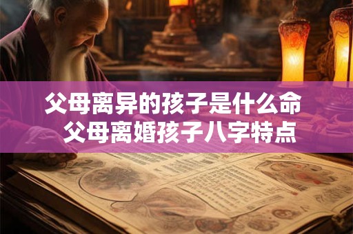 父母离异的孩子是什么命  父母离婚孩子八字特点