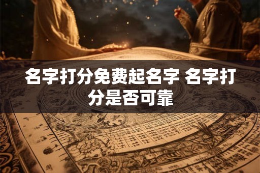 名字打分免费起名字 名字打分是否可靠