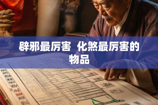辟邪最厉害  化煞最厉害的物品