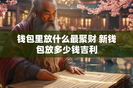 钱包里放什么最聚财 新钱包放多少钱吉利 钱包里放什么最聚财 新钱包放多少钱吉利