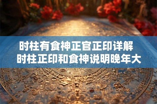 时柱有食神正官正印详解  时柱正印和食神说明晚年大发子女很好