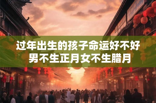 过年出生的孩子命运好不好 男不生正月女不生腊月