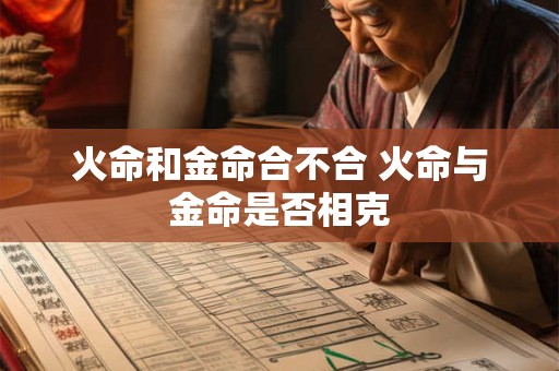火命和金命合不合 火命与金命是否相克