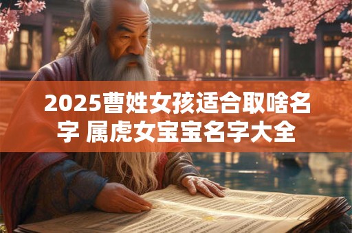 2025曹姓女孩适合取啥名字 属虎女宝宝名字大全